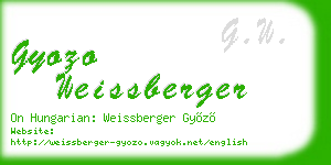 gyozo weissberger business card
